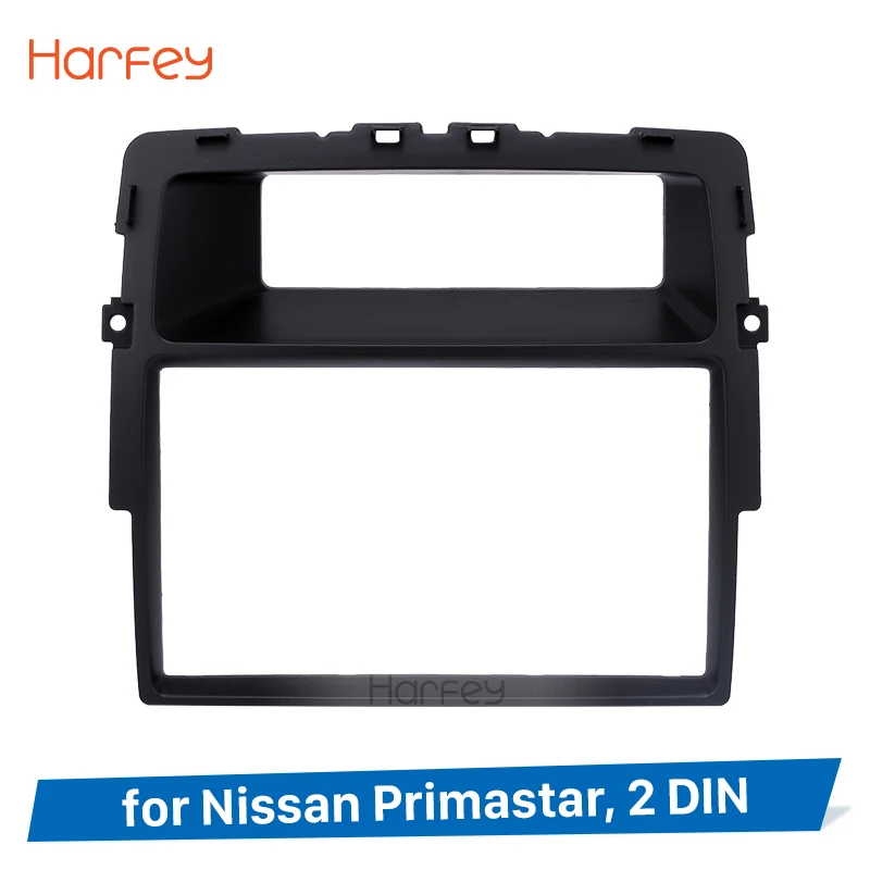Harfey черный двойной Din 173*98 мм автомобиль радио кадров Фризовая для Nissan Primastar монтажный комплект Установка Панель DVD стерео проигрыватель