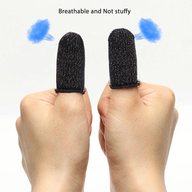 Fingertip Sweatproof cover pubg сенсорный экран телефон игры BUBG геймпад вязание пряжи Fingertip Нескользящие Touchable Luvas