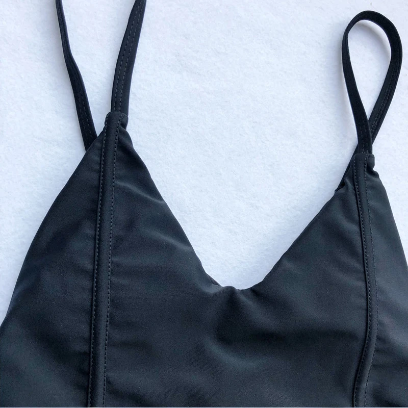 Simplee сексуальные стринги с рюшами женский купальник бикини пуш ап один предмет