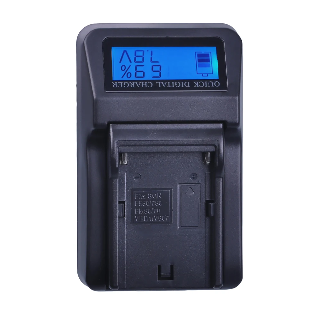 4 шт. NP-F550 NP-F570 NP F550 F570 литий-ионная аккумуляторная батарея + LCD быстрое зарядное