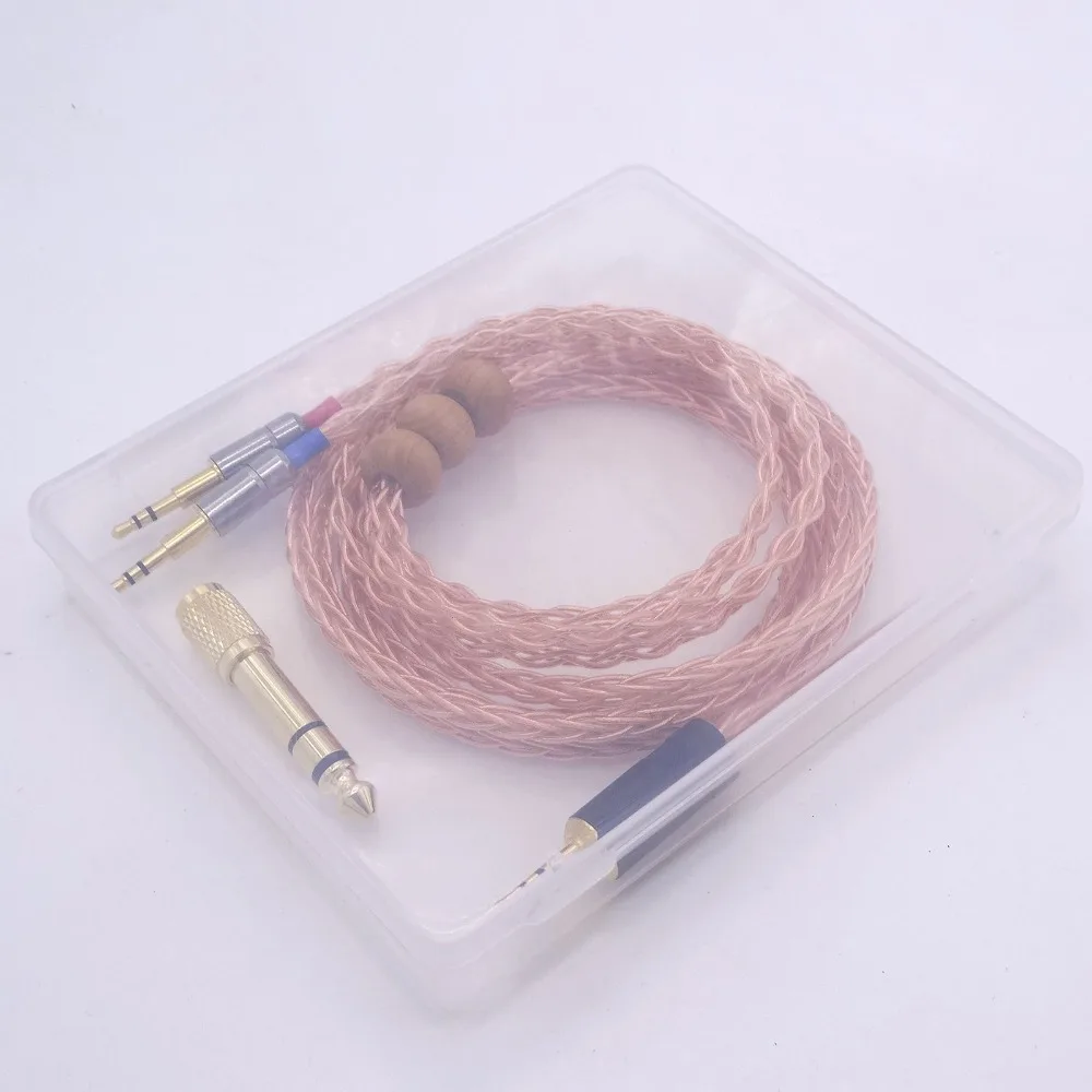 HiFi кабель для наушников обновленный 1 2 м Hi End 8 ядер 5N OCC Hifman HE1000 HE400S He400i HE X HE560 Oppo PM