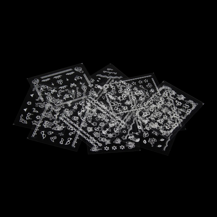 Tignish 50 листов/упаковка 3D наклейки для ногтей Наклейки Смешанные дети девушки