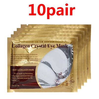 10pair style 4 5 шт. в упаковке = 10 шт., черная маска для глаз с кристаллами, черная маска для глаз, темные круги, очищающая, увлажняющая маска для глаз - Цвет: 10pair style 4