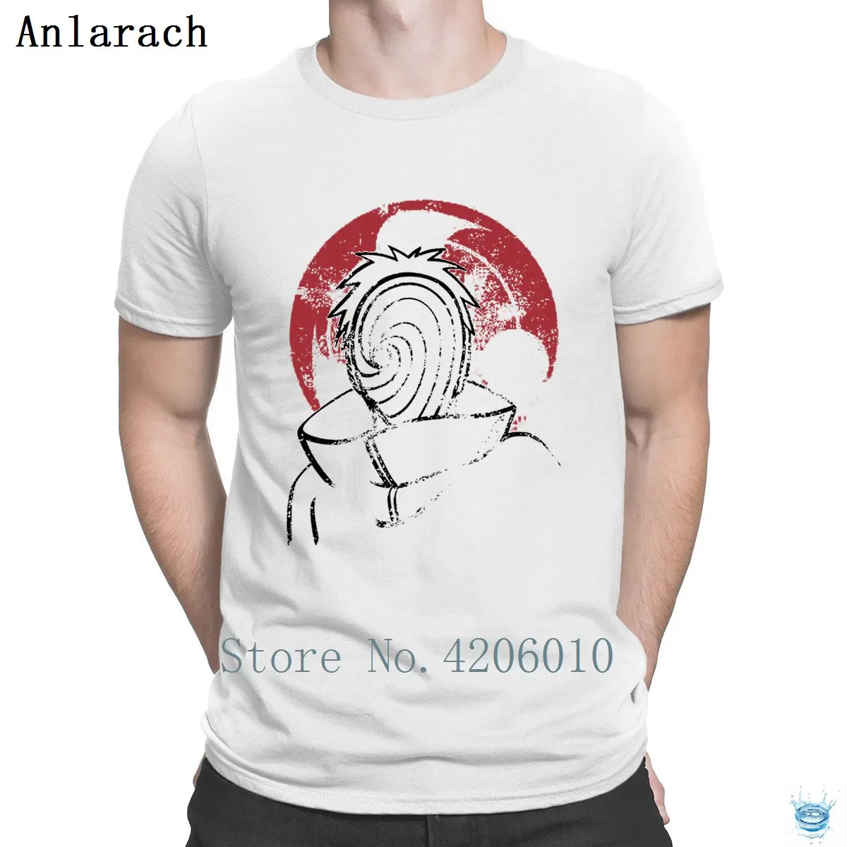 Akatsuki Tobi Дешевые Летние Стильные Веселые новые модные футболки для мужчин с