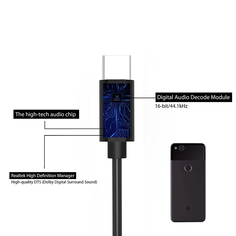 Upgrade Type-C to 3.5mm Earphone Cable Adapter USB Type C Male AUX Audio Female Jack For Google Pixel 2 XL HTC U11 Moto Etc. | Мобильные