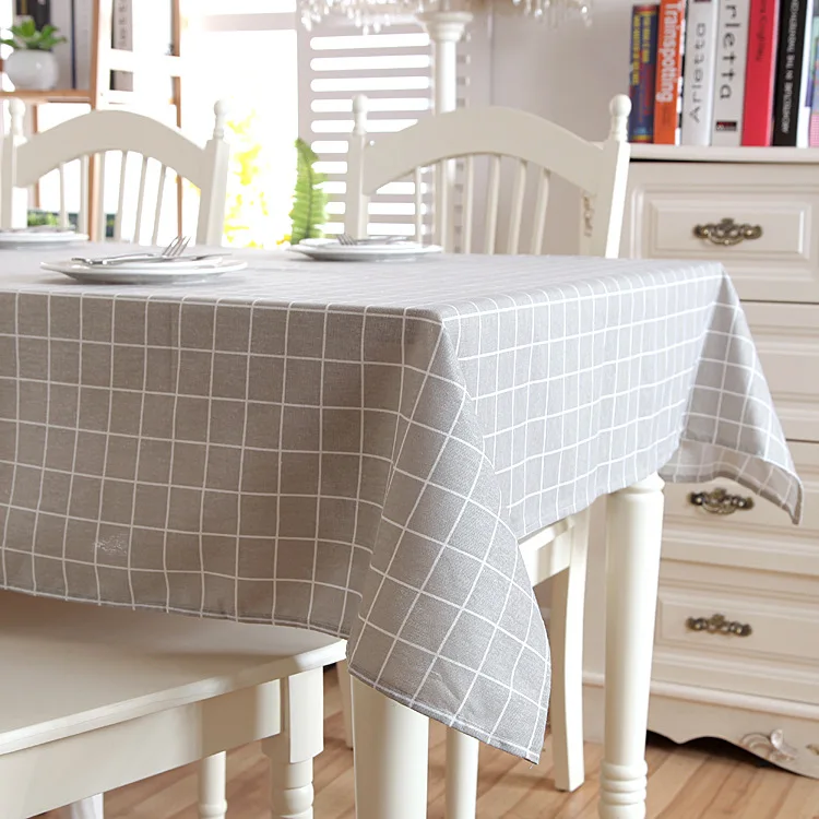 2020 клетчатая решетчатая скатерть для праздничного стола из окрашенной пряжи