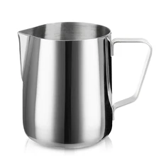 Milk Creamer Frothing Pitcher Stainless Steel, 350/600/1000/1500ml Coffee Cup Jug Latte Espresso Cappuccino Milk Cup Barista