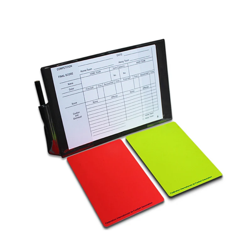 Новый Футбол Футбольный Арбитр Чехол с Красной Карточки и Yellow Card Стандартных