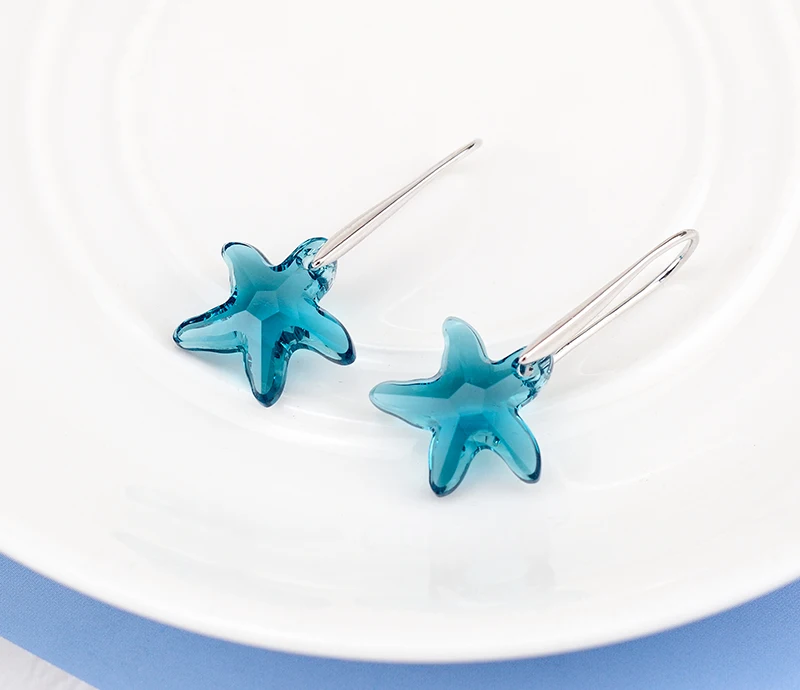 BAFFIN звезды висячие серьги подвеска Морская звезда кристаллы от Swarovski для женщин Серебряный цвет серьги ювелирные изделия друзья рождественские подарки