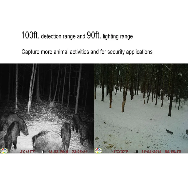 Bolyguard охотничья камера 30MP 1080P HD Trail 120 градусов IR-CUT ночное видение с 940nm низкое