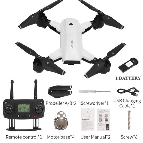 WHITE GPS 1 BATTERY JJRC Дрон H78G 5G WiFi FPV 1080 P широкоугольная HD камера GPS Квадрокоптер двойной режим позиционирования складной Радиоуправляемый Дрон Профессиональный беспилотник - Цвет: WHITE GPS 1 BATTERY