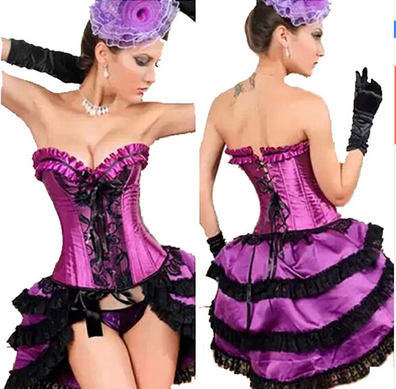 2016 Модный женский корсет и бюстье фиолетовый сексуальный на бретельках женская