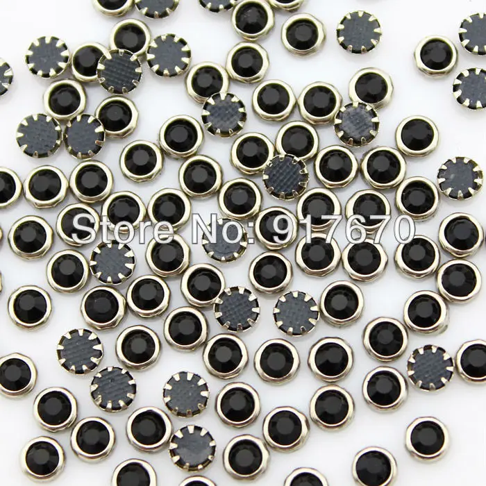 Набор обода из черного камня позолоченное кольцо SS20 100 брутто/упаковка