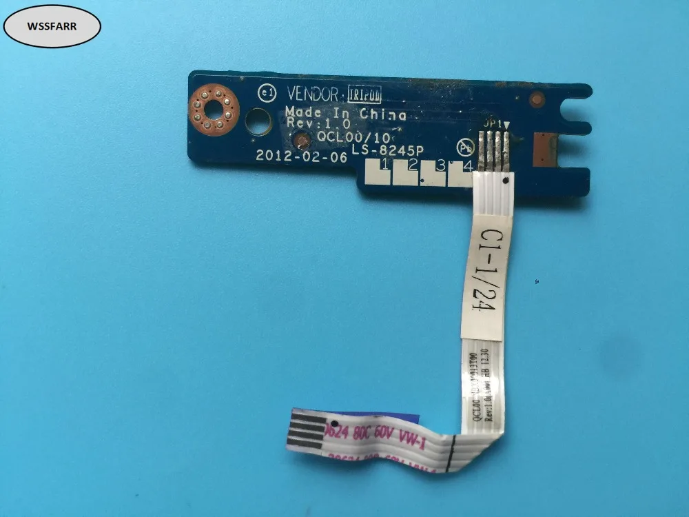 Оригинальная модель подходит для Dell Inspiron 15R 5520 7520 series плата с кнопками питания и