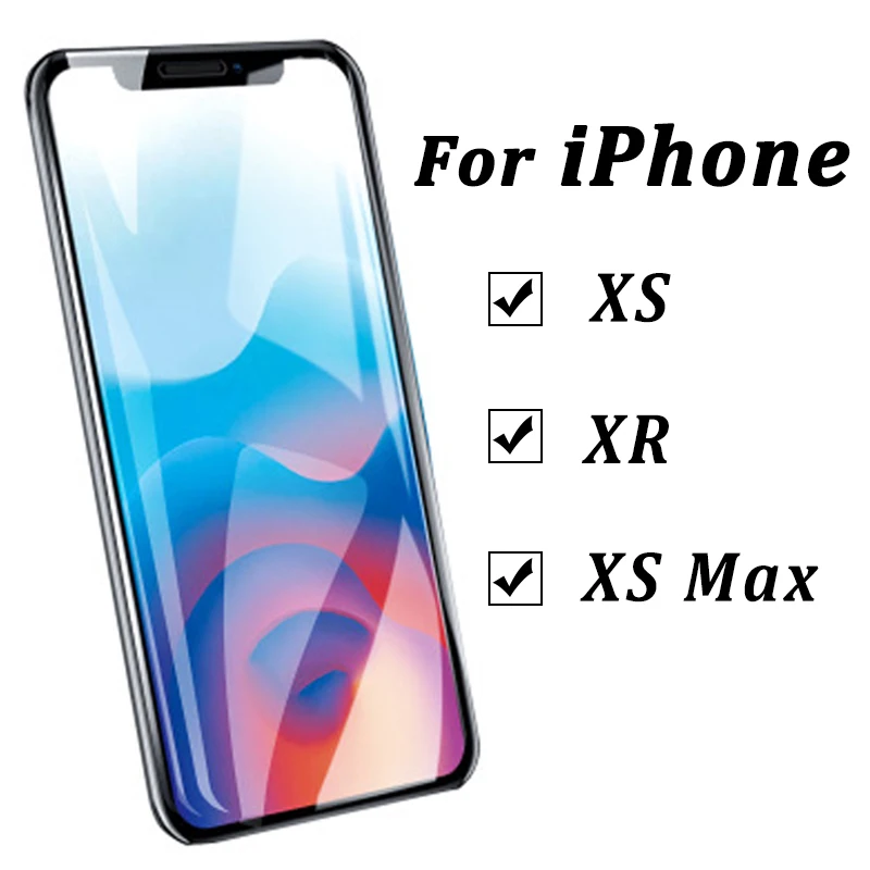 5D изогнутое полноэкранное защитное закаленное стекло для iPhone XR на Apple XS Max SX RX X S R