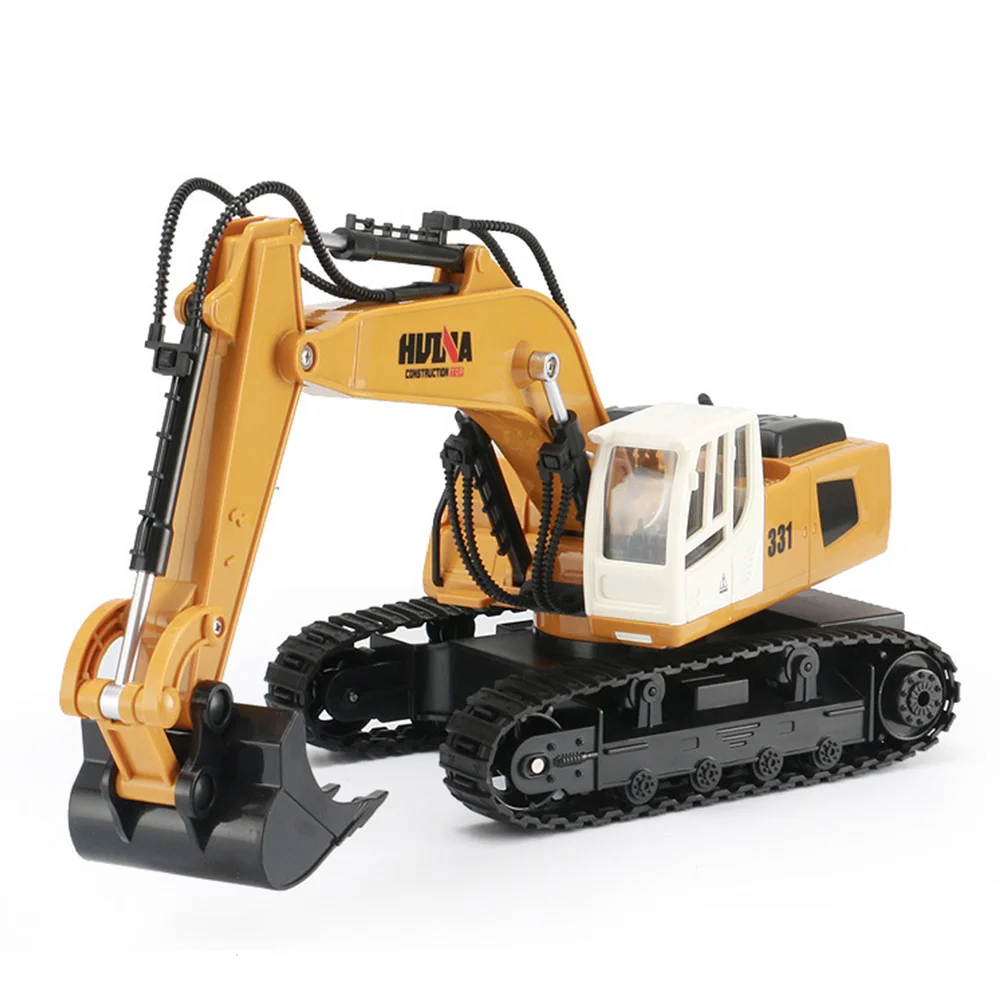 9CH Моделирование RC экскаватор игрушки с музыкой и светильник детские мальчики игрушки для грузовых автомобилей RC подарки RC инженерный автомобиль трактор Brinquedos