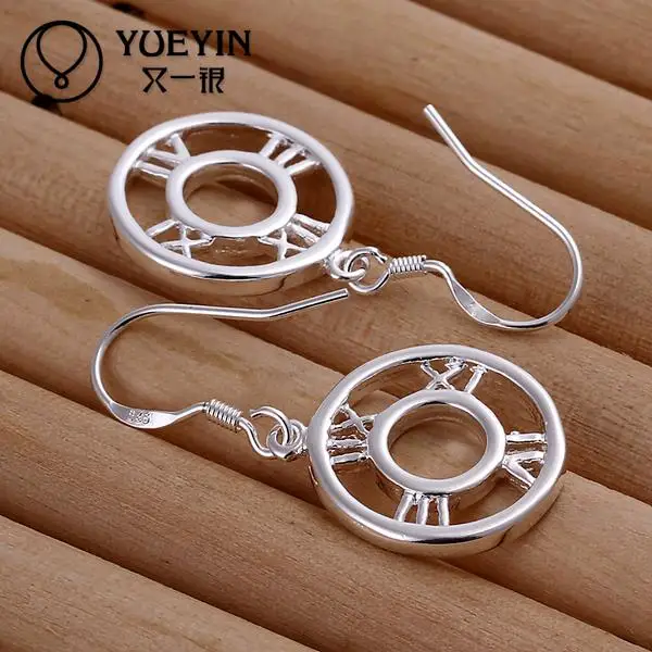 Преувеличенные серьги оптовая продажа с посеребрением длинные висячие для