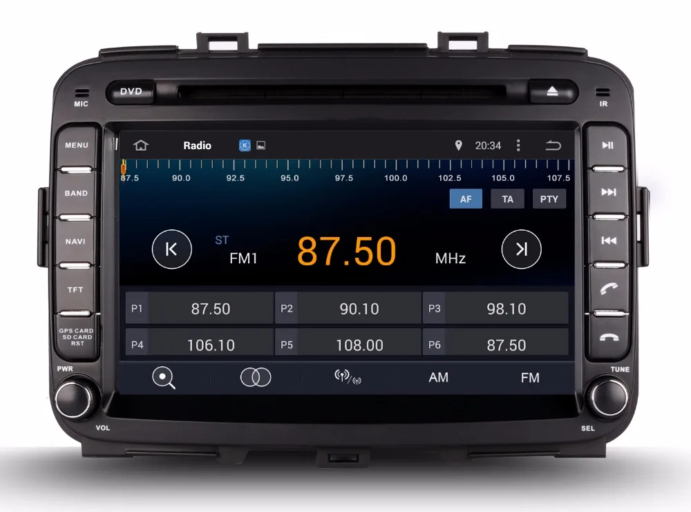Android 7 1 Автомобильный DVD плеер для Kia Carens 2013 + с GPS навигацией Радио BT USB WIFI Видео