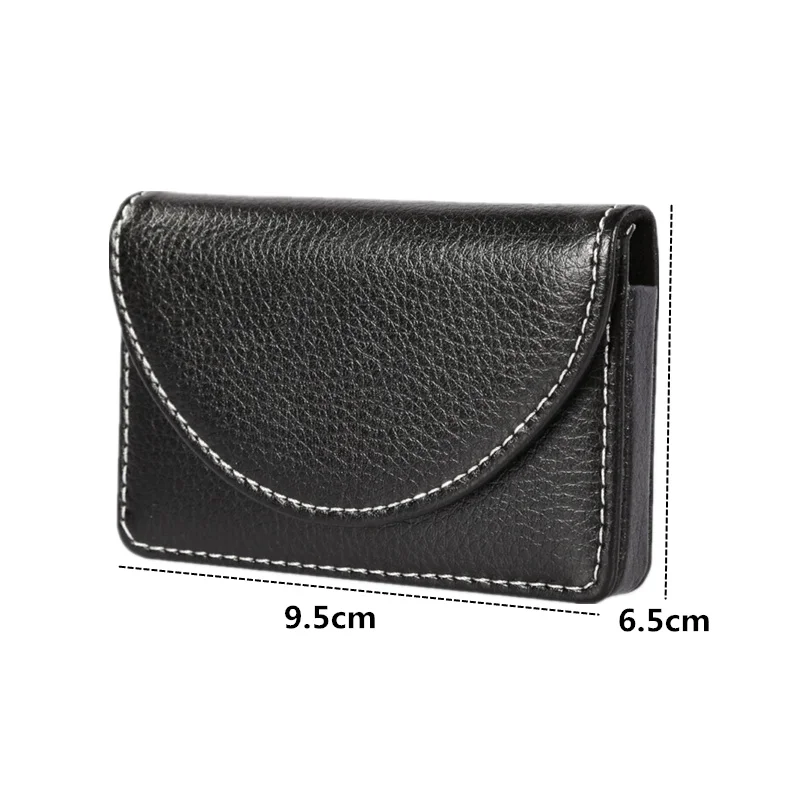 PURDORED 1 Pc Men Card Holder PU Leather Exquisite Magnetic Attractive Card Case Box Mini Wallet Male Credit Card Holder Bolsas