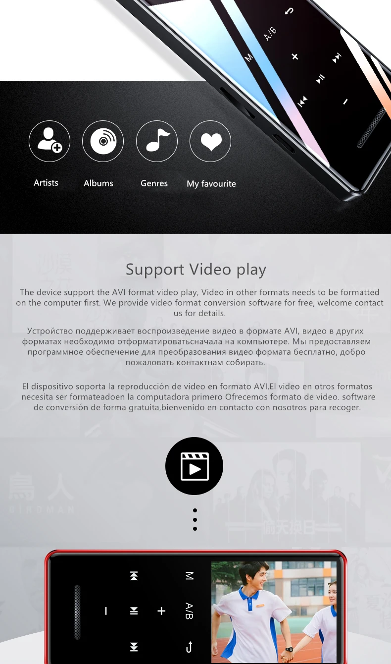 X5 Bluetooth MP3 MP4 музыкальный плеер hifi спортивный Walkman рекордер видео изображение вид динамик Дети обучения сенсорный экран walkma