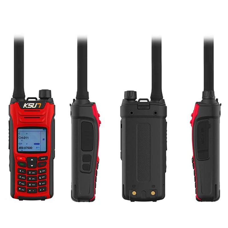 KSUN X-UV68D(MAX) портативная рация 8 Вт Высокая мощность Двухдиапазонный портативный двухсторонний радиопередатчик HF трансивер любительский удобный