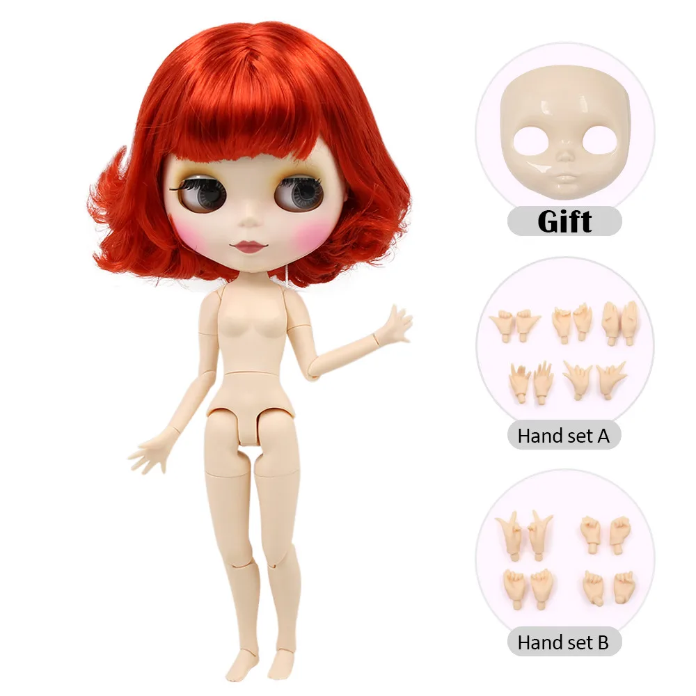 ICY blyth кукла Обнаженная фабрика Нормальная и общая тело Мода BJD кукла с ручным набором AB и лицевой панелью девушка кукла специальная цена - Цвет: 1248-M