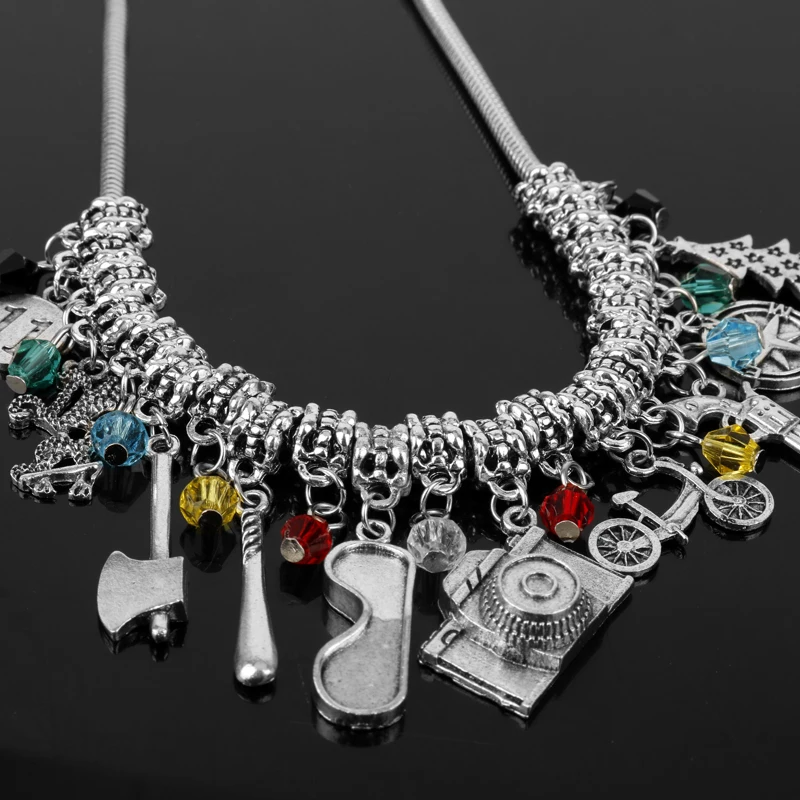 

dongsheng New STRANGER THINGS Charm Boho Necklace Fashion Crystal Glass Beads Movie Jewelry -30