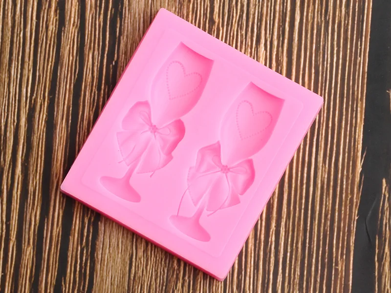 3D 1 шт. Силиконовый молд в Форе Кубка свадебный торт границы кекс украшения инструменты помадка Шоколадные сахарные конфеты форма для полимерной глины
