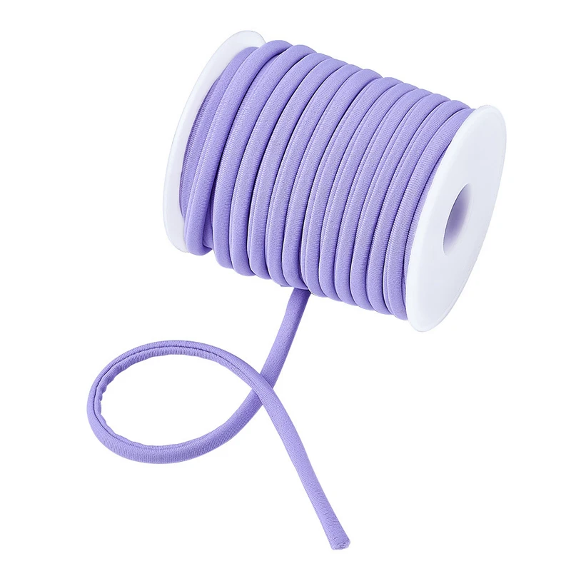 Lilac 20 м/рулон крошечные эластичные нейлоновые шнуры из спандекса для ювелирных изделий DIY аксессуары для изготовления ожерелья браслеты смешанных цветов - Цвет: Lilac