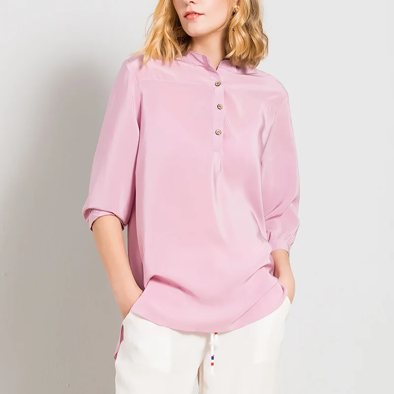Блузка женская из 100% натурального шелка с рукавом 3/4 19 мм|silk blouse women|silk blouseblouse women |