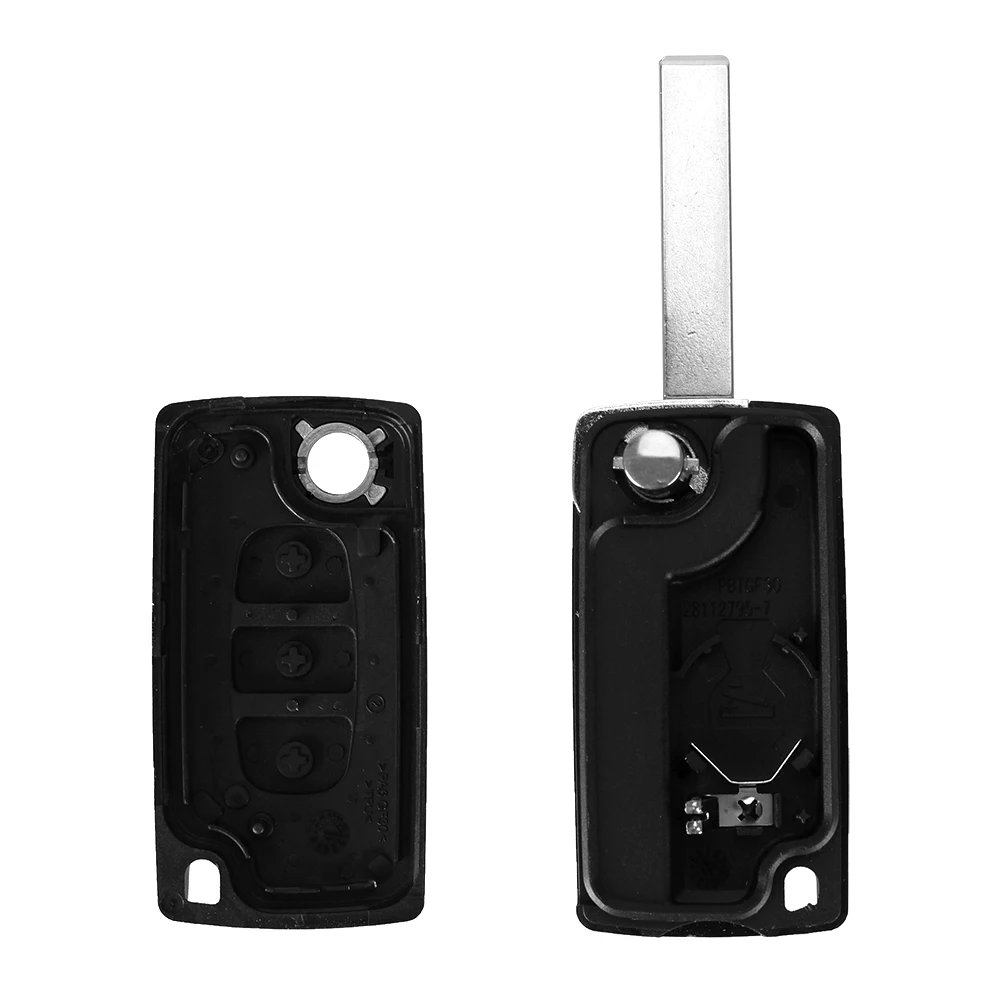 DANDKEY 10pcs/lot Flip 3 Buttons Remote Key Shell Case Fob For Citroen C2 C3 C5 C6 Picasso XSARA GRAND DKT272 | Автомобили и