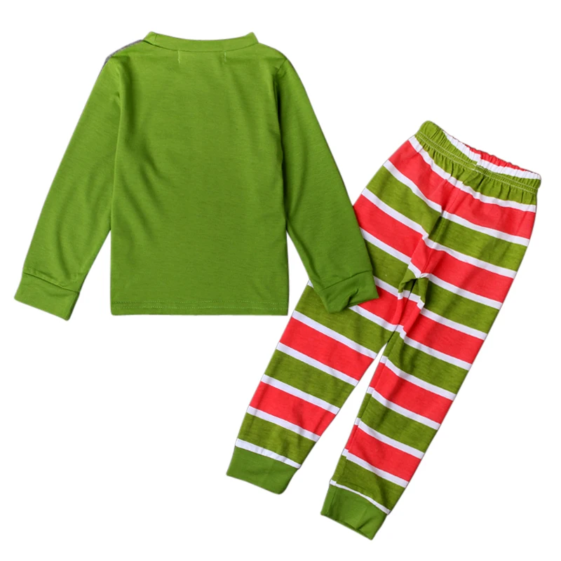 Семейные рождественские пижамные комплекты хлопковые детские пижамы для