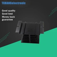 black aluminum heat sink for solid state relay ssr small type heat dissipation