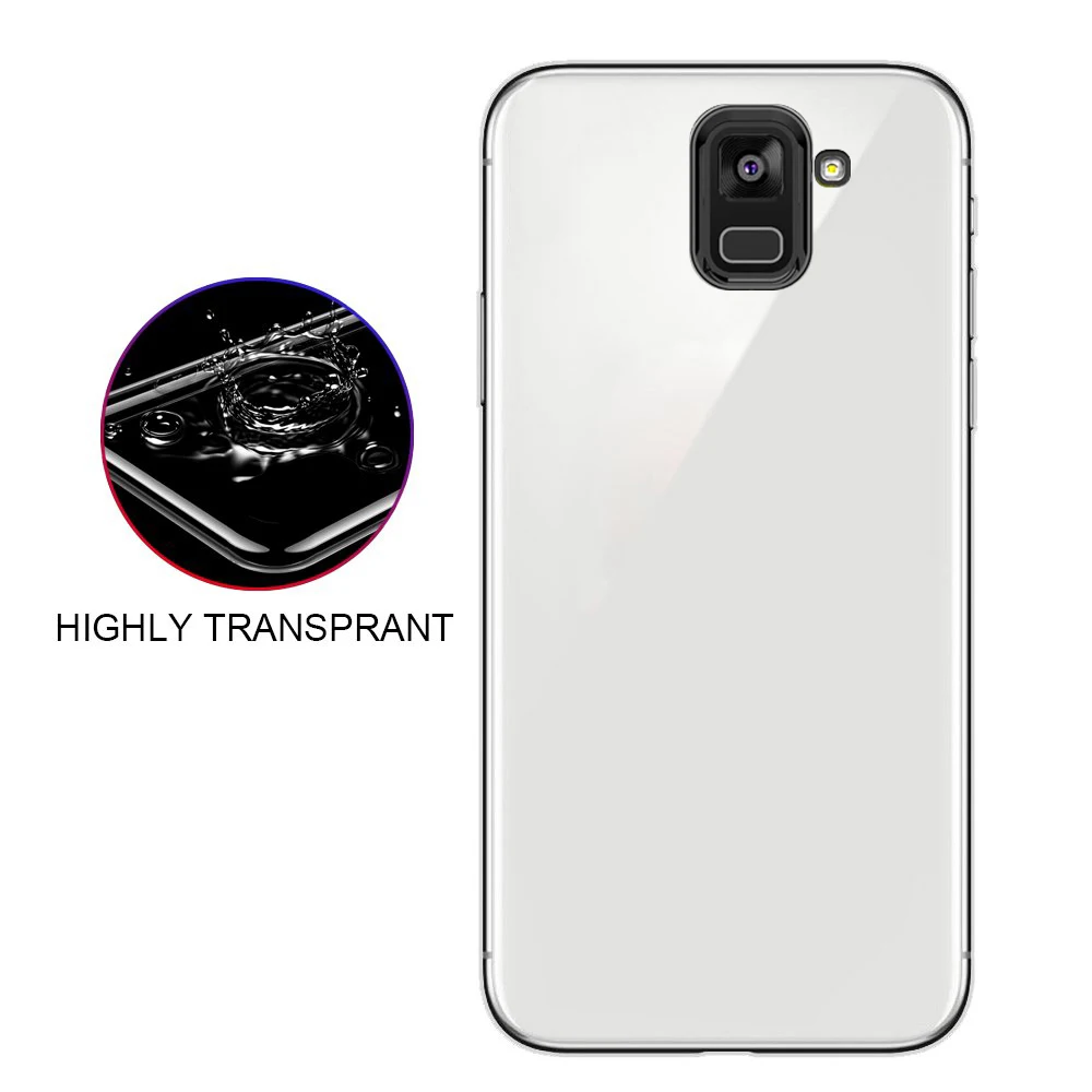 Прозрачный противоударный силиконовый прозрачный чехол для телефона Samsung Galaxy
