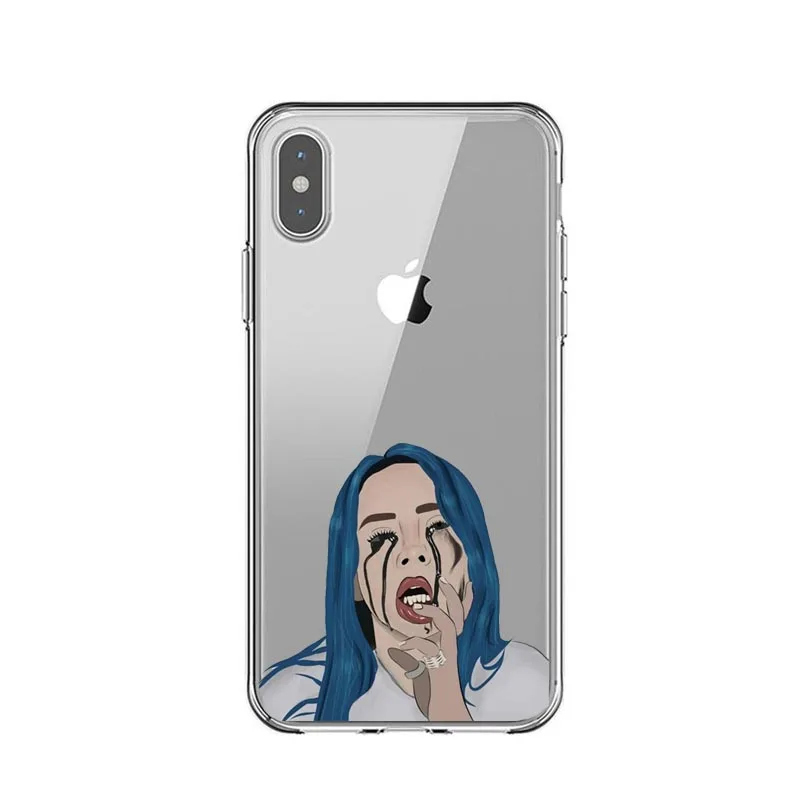 Billie eilish задняя крышка для iPhone X 7 6 S Plus 5 5S SE чехол телефона ТПУ случаях Coque 8