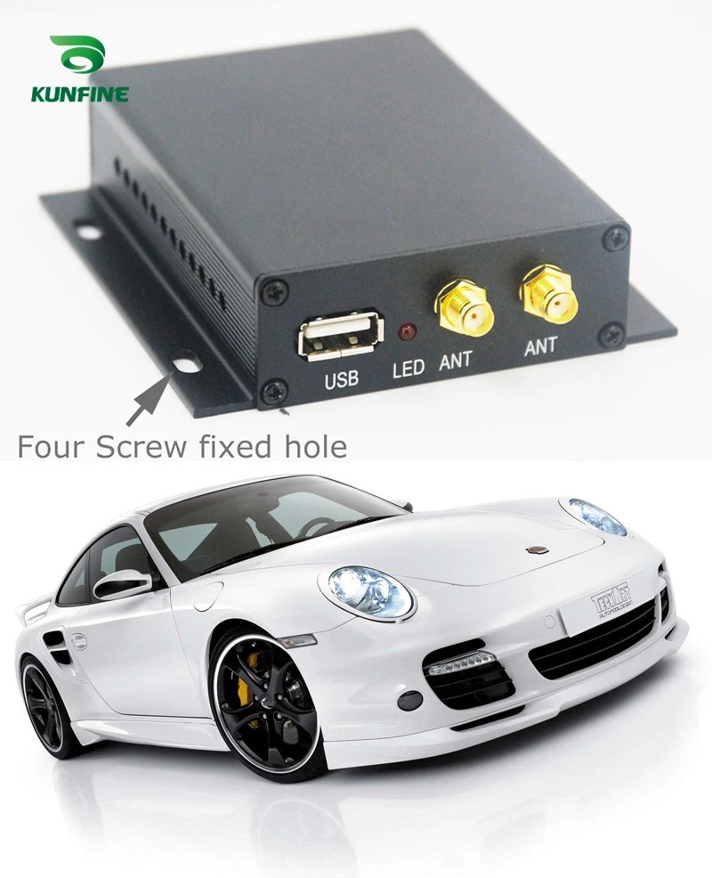 

12V-24V Full One Seg ISDB-T Car Digital TV Receiver With Two Tuner Antenna