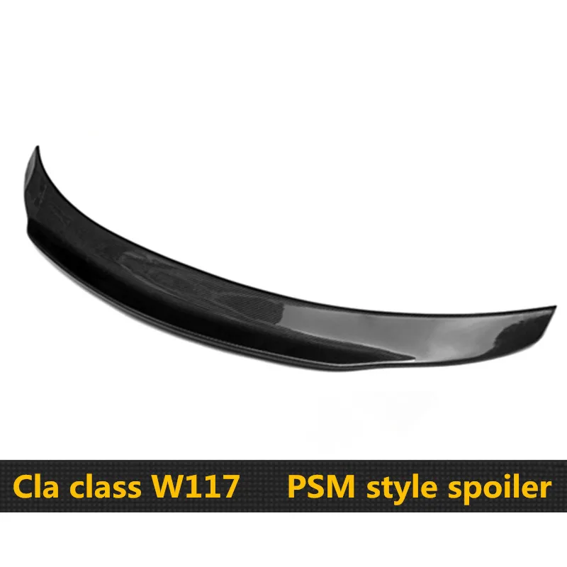 Для Mercedes C117 W117 CLA 4-дверный Fastback Coupe 2014-present PSM стиль задний спойлер из углеродного