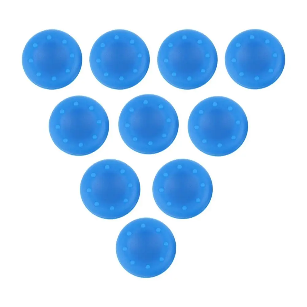 Blue Джойстик s10 шт цветной силиконовый аналоговый контроллер рукоятка пальца Thumbstick крышка ключа протектор для PS4 Для xbox ONE - Цвет: Blue