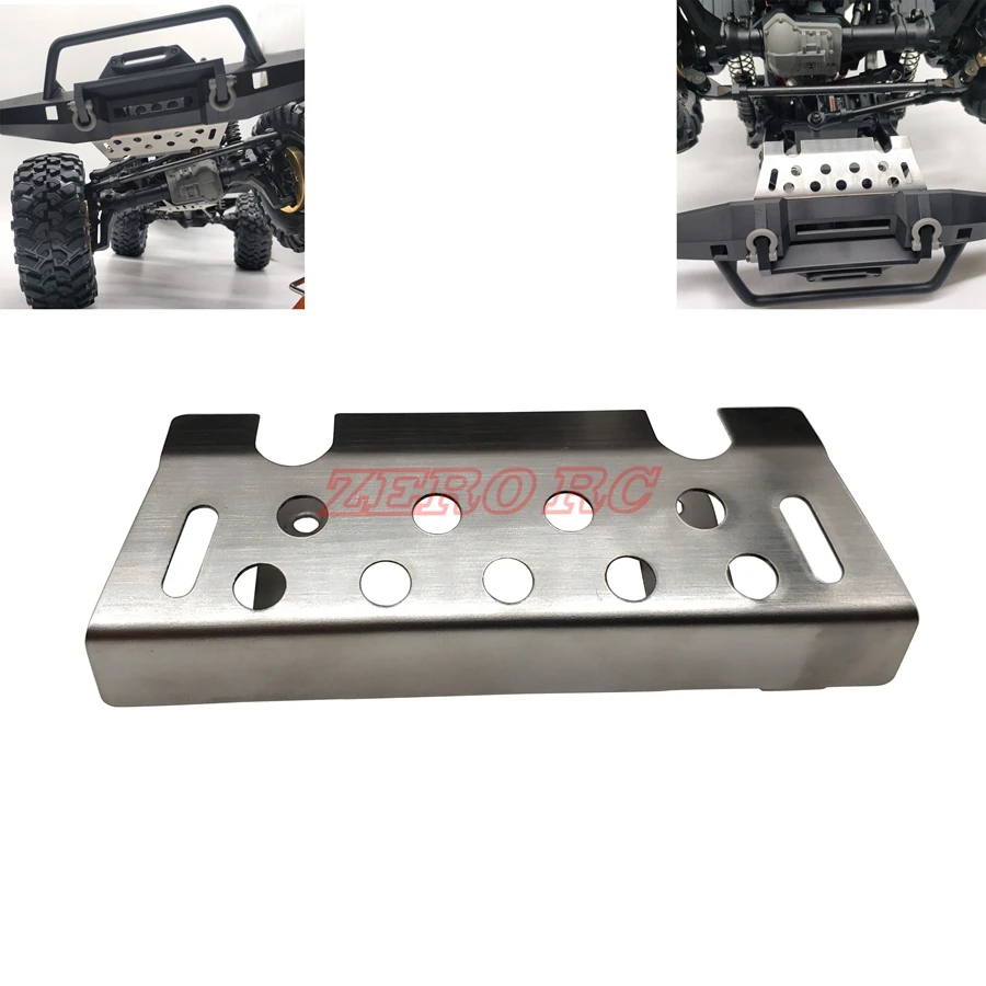 TRX4 защита переднего бампера из нержавеющей стали противоскользящая пластина для