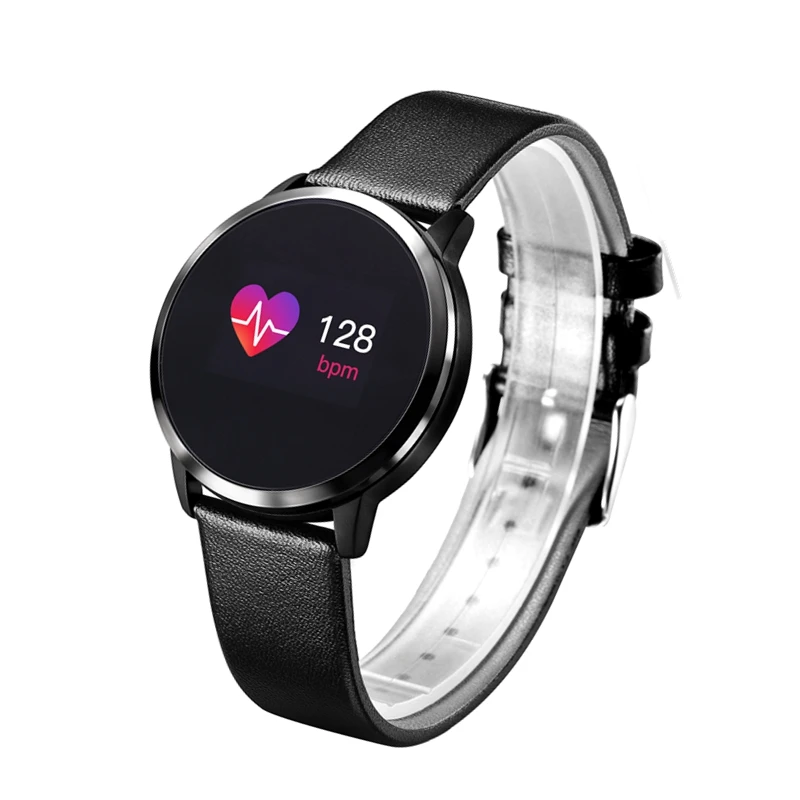 Новый Q8 OLED Bluetooth Smart часы Нержавеющая сталь Водонепроницаемый носимого