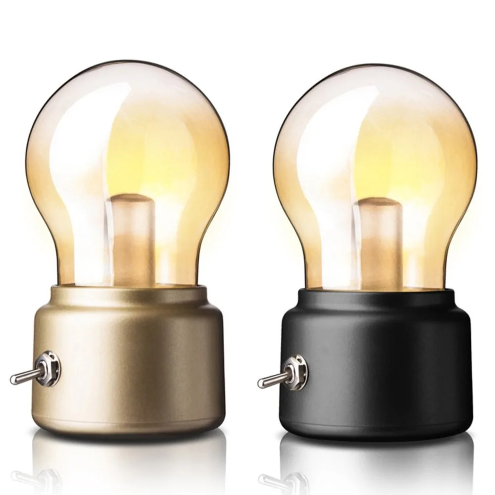 Творческий Винтаж Англия лампа ночник зарядка через usb светодио дный свет