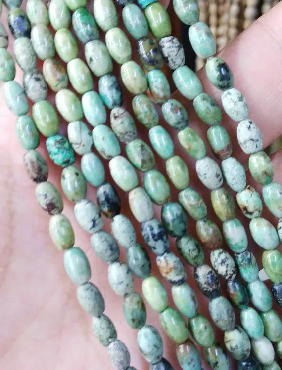 

high quality 5strands 4-12mm Naturl Affrical Turquoise stone,white turquoise,Jasper, drum rice barrel Bule Green spacer Bead