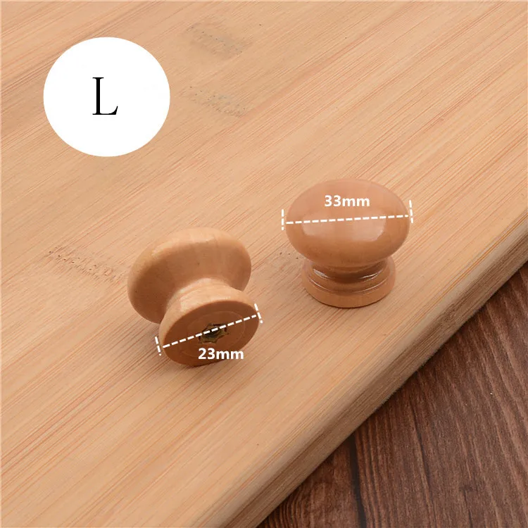 100 шт. ручка из натурального дерева для ящиков шкафов|knob pull handle|pull handledoor knob |