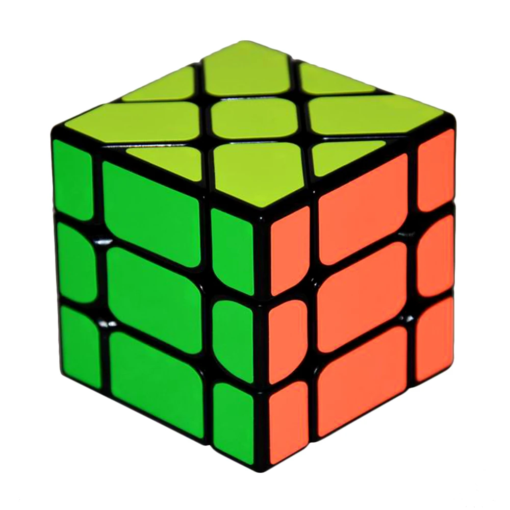 Yongjun квадратный король Фишер 3x3x3 скошенный пластиковый скоростной магический куб головоломка кубики обучающие игрушки для детей