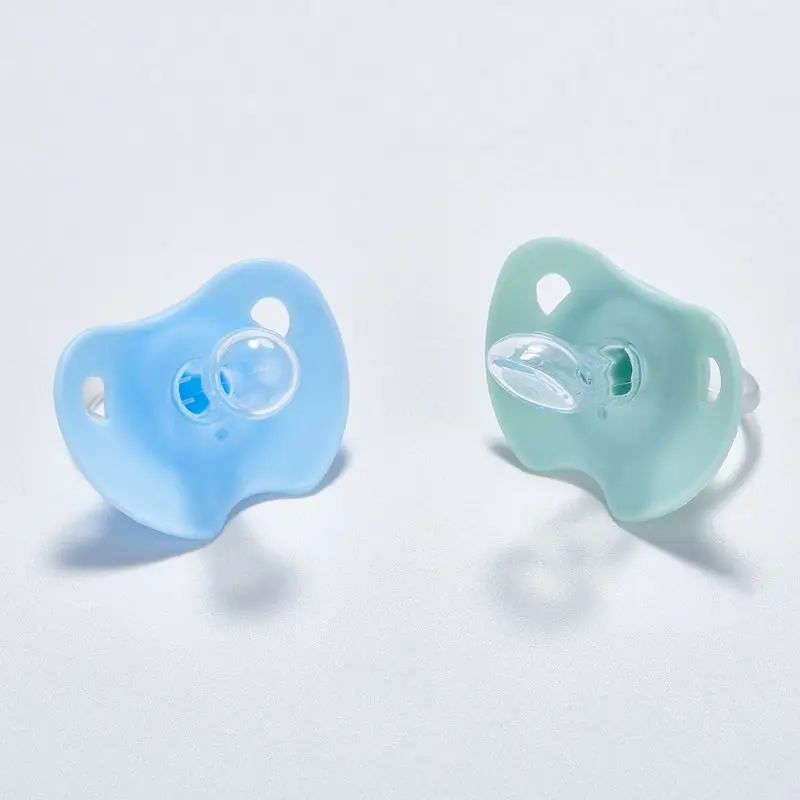 Baby Silicone Pacifier Newborn Infant Boys Girls Dummy Nipples Flat Round Head Soother | Мать и ребенок