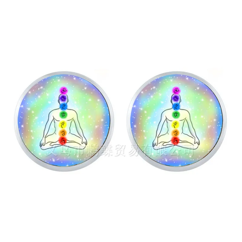 Женские серьги-гвоздики со стеклянным куполом 12 мм | Украшения и аксессуары