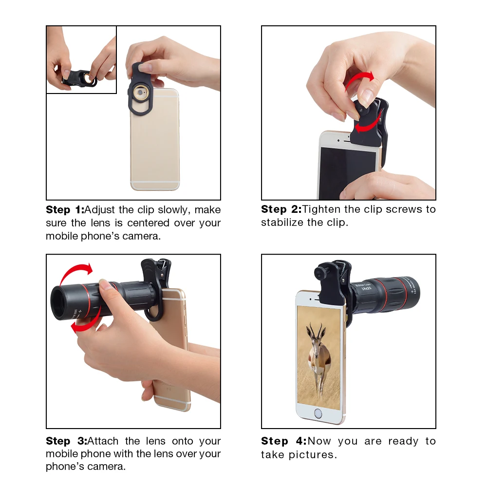 

Mobile Lens 18x25 Telescope Zoom Telescopes for Mobile Phone Telephoto Lens for iPhone Xiaomi Samsung Smartphone Cam Lens