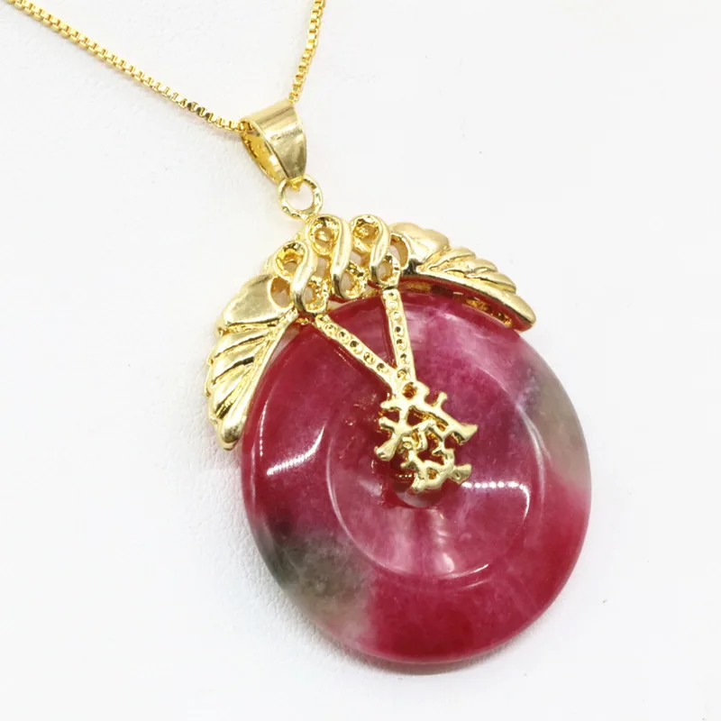 Плоский круглый кулон 30 мм цепочка из нержавеющей стали ожерелье подвески