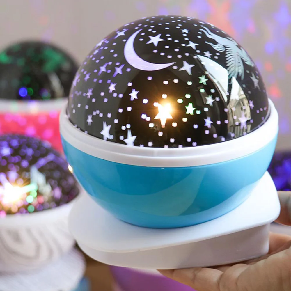 A1 Авто 360 ° Вращение звезда свет проектор светодиодный Ночник детская комната Романтический Красочный Ночник декор проекционный светильник - Испускаемый цвет: A1