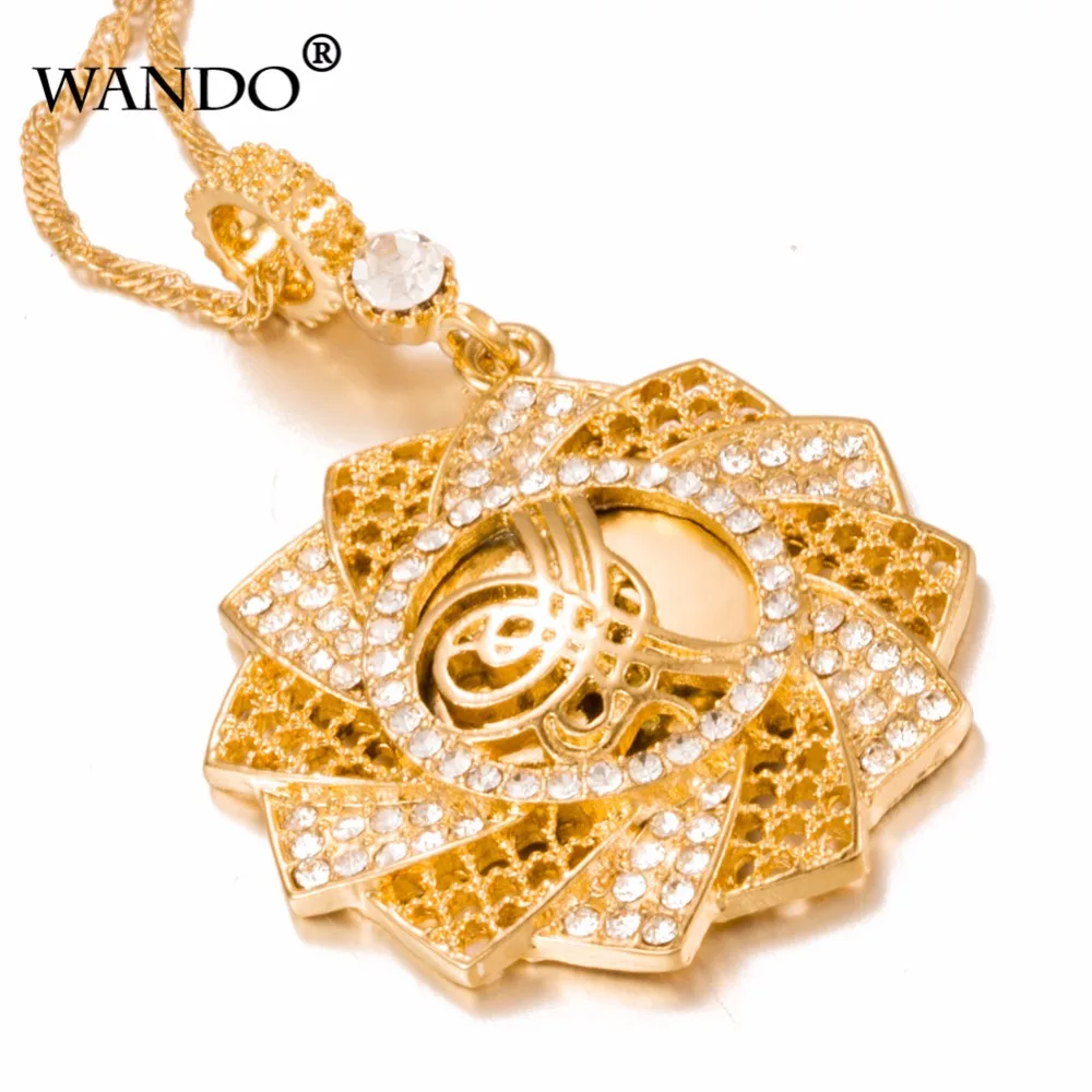 WANDO Новый Эфиопский ожерелье с подсолнухом и кулоны золото Цвет Jewelry в